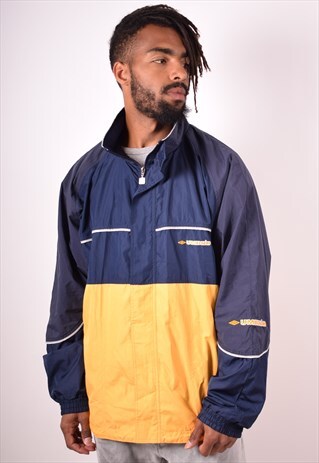 UMBRO MENS VINTAGE JACKET XL NAVY BLUE 90S