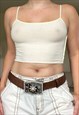 VINTAGE 90'S/Y2K FAUX LEATHER BELT