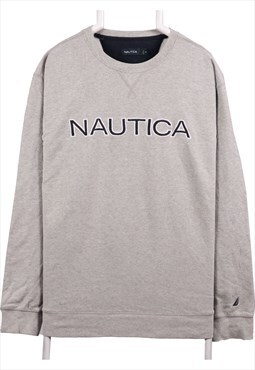Vintage 90's Nautica Sweatshirt Spellout Logo Crewneck