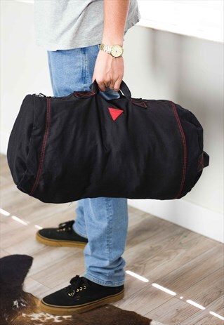 VINTAGE GUESS DUFFLE BAG LOGO 90S X 13.6