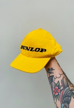Vintage 90s DUNLOP Embroidered Hat Cap