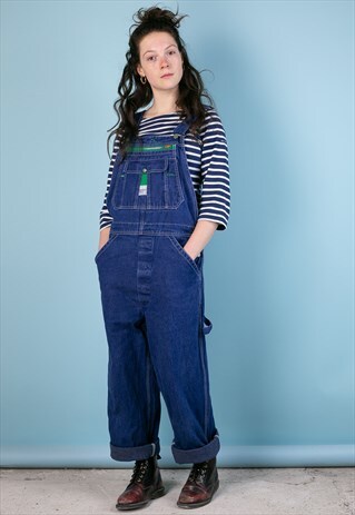 VINTAGE LIBERTY DARK BLUE DUNGAREES OVERALLS