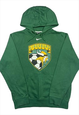 Nike Vintage Men's Green Footy Hoodie