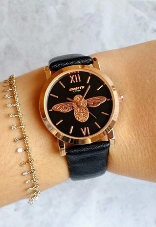 GOLD-TONE BEE WATCH