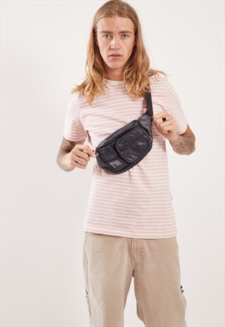VINTAGE FAUX LEATHER FESTIVAL BUM BAG