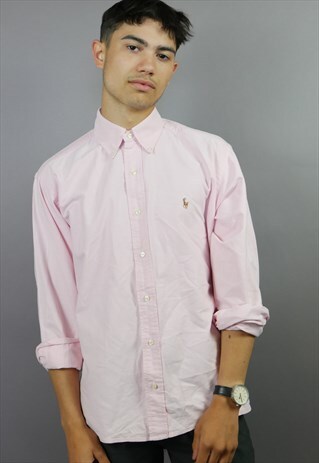 BABY PINK RALPH LAUREN LONG SLEEVED SHIRT