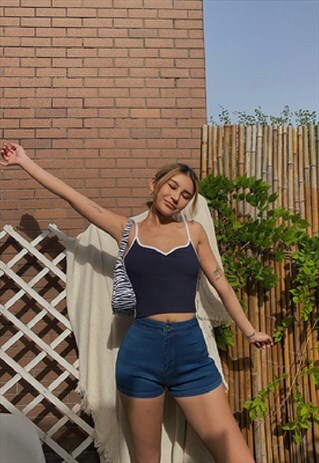 STRIPE B-W TANK TOP