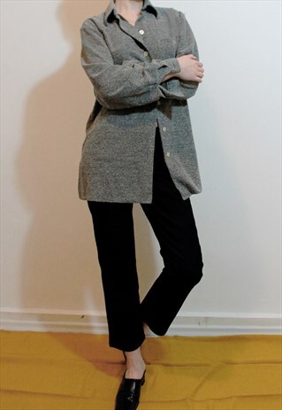 GREY TEXTURED SHIRT