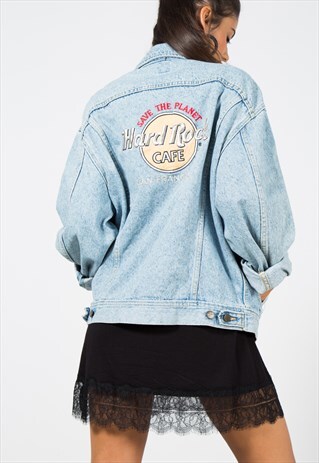 VINTAGE 80S LEE PATCHED DENIM JACKET / S1521