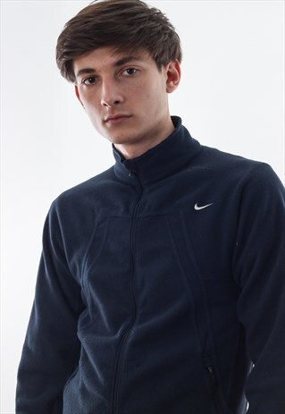 VINTAGE NIKE FULL ZIP JACKET NAVY BLUE