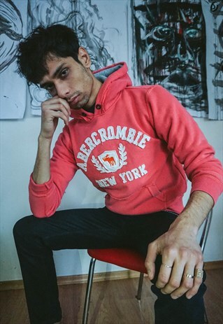 PINK HOODIE WITH LOGO