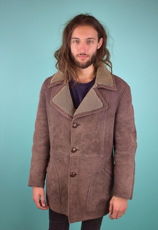 VINTAGE 90'S SHEARLING COAT