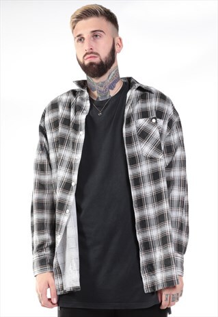 VINTAGE PLAID FLANNEL SHIRT
