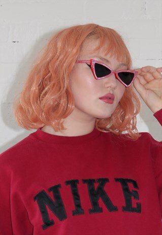 CAT EYE SUNGLASSES WITH DIAMANTE DETAIL