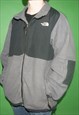 Vintage Y2K The North Face Grey Part Fleece Denali Jacket XL