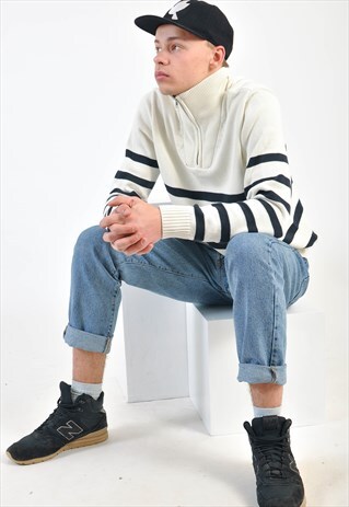 VINTAGE 90'S TURTLE 1/4 ZIP NECK JUMPER