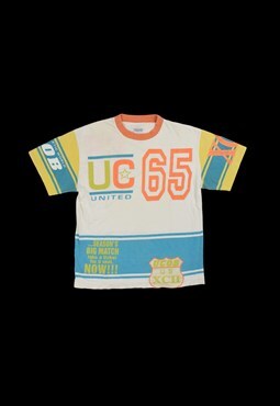 Vintage 90s Benetton Colour Block Single-Stitch T-Shirt
