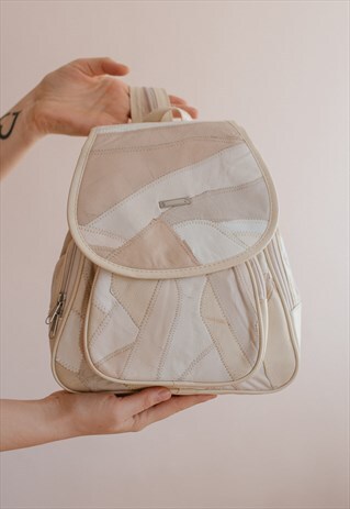 VINTAGE 90S PATCHWORK RUCKSACK