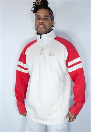 KAPPA EMBROIDED SWEATSHIRT CREAM