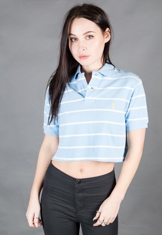 REWORKED VINTAGE RALPH LAUREN CROP POLO