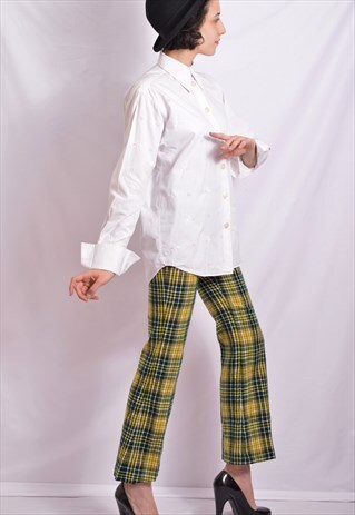 GREEN & YELLOW CHECK PANTS