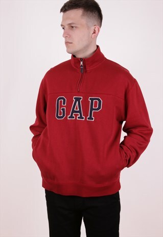 90S VINTAGE GAP 1/4 ZIP SWEATSHIRT
