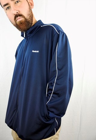 VINTAGE BRIGHT NAVY BLUE REEBOK SPORT GILET