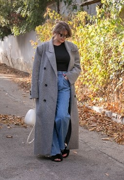  Extra Oversized Long Fluffy Winter Coat with Drop Shoulders