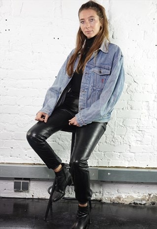 VINTAGE 80S CARRERA DENIM JACKET BLUE WOMEN
