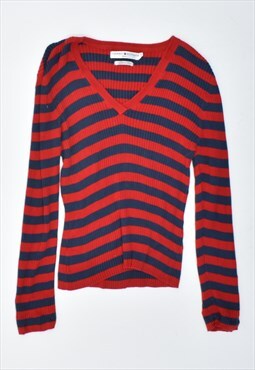 Vintage 90's Tommy Hilfiger Top Long Sleeve Stripes Red
