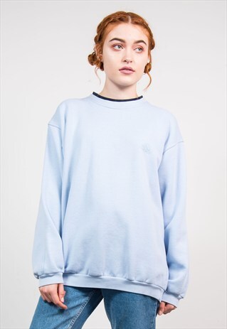 VINTAGE 90'S BABY BLUE ADIDAS SWEATSHIRT