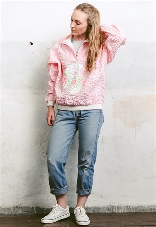 VINTAGE 90S PINK SHELL JACKET
