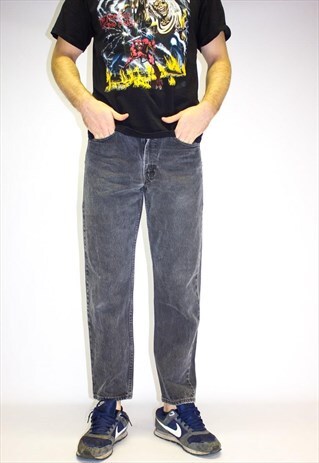 VINTAGE 80'S BLACK / GREY WASH LEVI'S JEANS