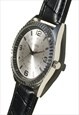 CLASSIC STYLE SILVER BEVELED EDGE WATCH