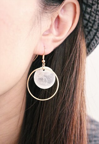 MOON CIRCLE EARRINGS