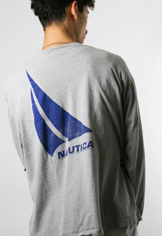VINTAGE NAUTICA LONG SLEEVE ROUND NECK T-SHIRT