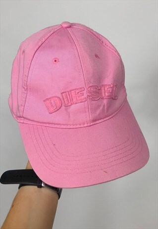 VINTAGE 90S PINK DIESEL CAP / HAT / 00S Y2K