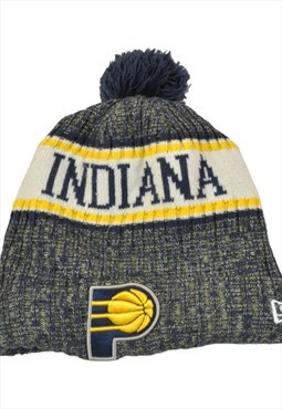 Vintage NBA Indiana Pacers New Era Beanie Hat Navy/Yellow