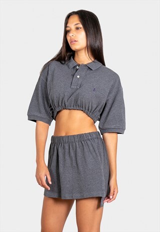 VINTAGE REWORKED POLO CO-ORD SET RALPH LAUREN TOP & SKIRT