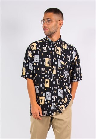 VINTAGE 90'S CRAZY PRINT SHIRT FESTIVAL