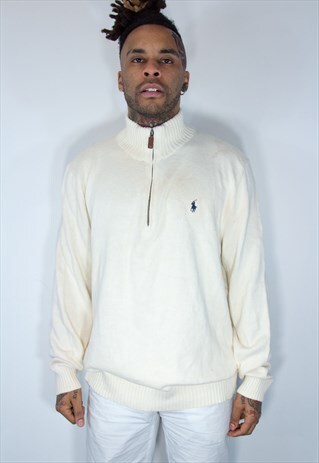 RALPH LAUREN 1/4 ZIP SWEATSHIRT