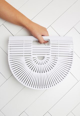 MALIBU WHITE BAMBOO BAG
