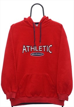 Vintage Athletic Red Fleeced Hoodie Womens