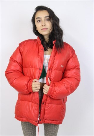 VINTAGE 90'S RED PUFFER JACKET