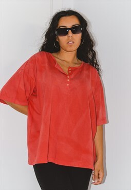 Vintage Y2K Red Faded Oversize Comfy Tshirt