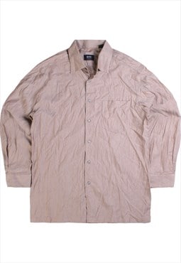 Vintage 90's Hugo Boss Shirt Long Sleeve Button Up Plain