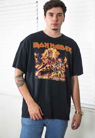 VINTAGE IRON MAIDEN T-SHIRT BAND XXL 8.3