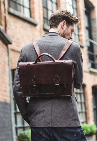 COCO LEATHER HAND STITCHED BACKPACK & SATCHEL