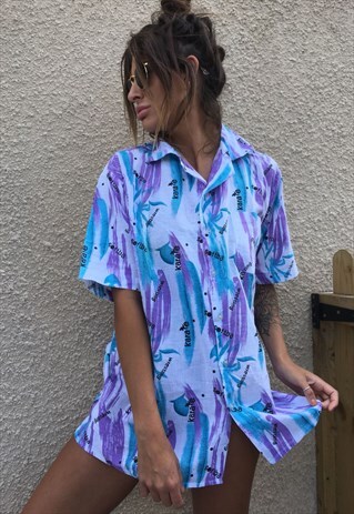 OVERSIZED RETRO 90S 80S VINTAGE UNISEX FESTIVAL SHIRT