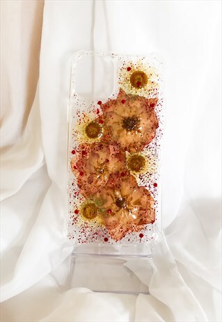 GLITTER IPHONE 11 PRO PHONE CASE WITH ROSES/ FLORAL CASE